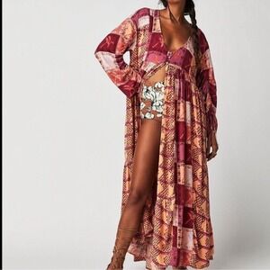 New Free People Ibiza Getaway Maxi Top Dress Size XS